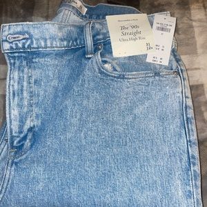 The 90’s Straight Ultra High Rise - Abercrombie & Fitch -12 Regular